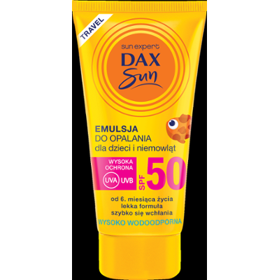 Dax Sun TRAVEL emulsja do opalania dla dzieci SPF 50
