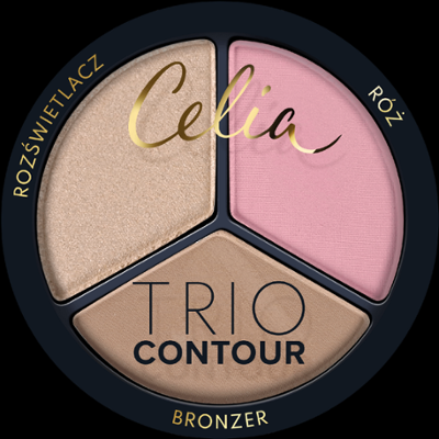 Celia Trio Contour zestaw do konturowania twarzy w pudrze 01