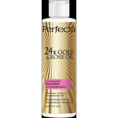 Perfecta 24K Gold&Rose Oil Luksusowe mleczko do demakijażu