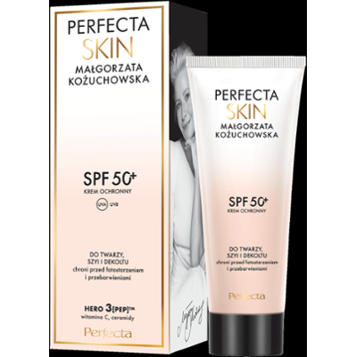 Perfecta Skin Małgorzata Kożuchowska krem ochronny SPF 50+ do twarzy, szyi i dekoltu