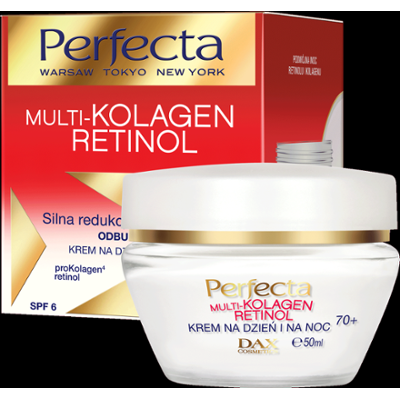 Perfecta Multikolagen Retinol Krem do twarzy na dzień i na noc 70+