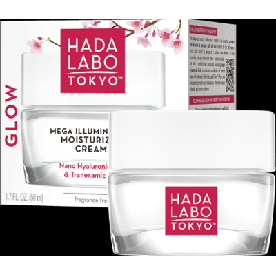 Hada Labo Tokyo Glow Skin Rozświetlający krem nawilżający do twarzy na dzień i na noc