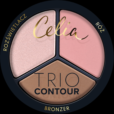 Celia Trio Contour zestaw do konturowania twarzy w pudrze 03