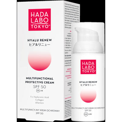 Hada Labo Tokyo Hyalu Renew Multifunkcyjny krem ochronny do twarzy SPF 50