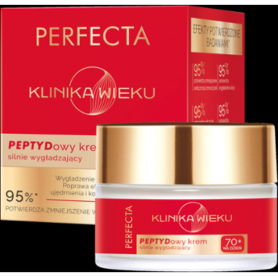 Perfecta Klinika Wieku Peptydowy krem silnie wygładzający na dzień 70+