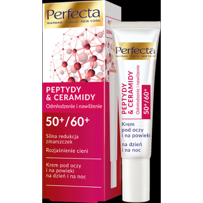 Perfecta Peptydy i Ceramidy Krem pod oczy i na powieki na dzień i na noc 50+/60+