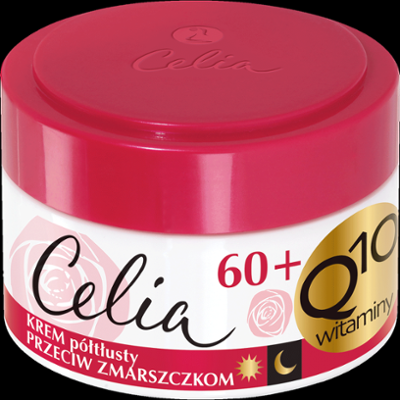 Celia Q10 przeciwzmarszczkowy krem półtłusty 60+ z ceramidami