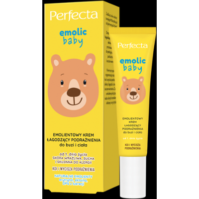 Perfecta Emolic Baby Emolientowy krem łagodzący podrażnienia do buzi i ciała
