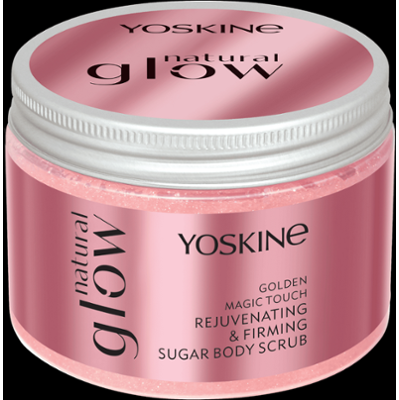 Yoskine Natural Glow Odmładzająco-ujędrniający peeling do ciała z efektem Golden Magic Touch