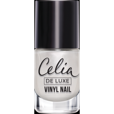 Celia VINYL NAIL Lakier do paznokci perłowy 505 platynowy