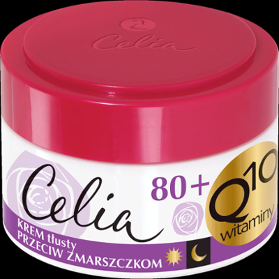 Celia Q10 przeciwzmarszczkowy krem tłusty 80+ z elastyną