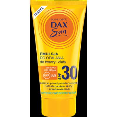 Dax Sun TRAVEL Emulsja do opalania do twarzy i ciała SPF 30