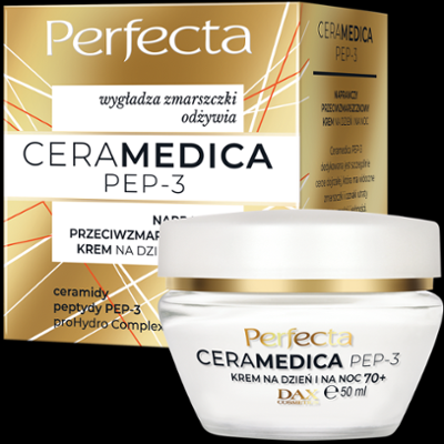Perfecta Ceramedica PEP-3 Naprawczy przeciwzmarszczkowy krem na dzień i na noc 70+