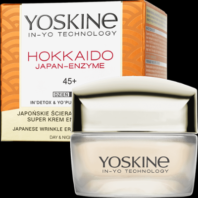 Yoskine Hokkaido Japan-Enzyme krem do twarzy na dzień i noc 45+ z enzymem z dyni