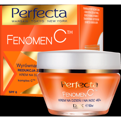 Perfecta Fenomen C Wyrównanie kolorytu krem na noc i na dzień 40+ z witaminą C