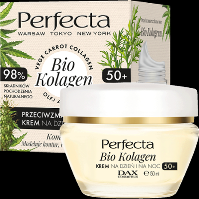 Perfecta Bio Kolagen Przeciwzmarszczkowy krem na dzień i na noc 50+