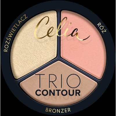 Celia Trio Contour zestaw do konturowania twarzy w pudrze 02