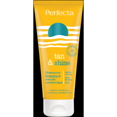 Perfecta Tan&Shine Expresowo brązujące mleczko rozświetlające do ciała