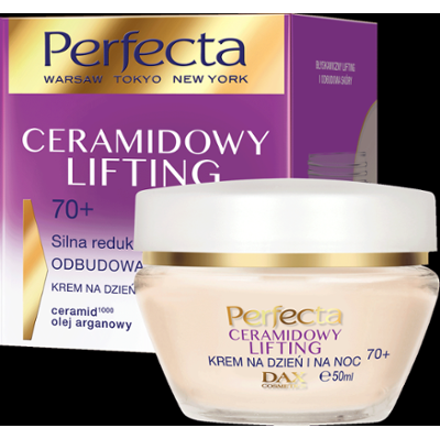 Perfecta Ceramidowy Lifting krem na dzień i na noc 70+ z ceramidami