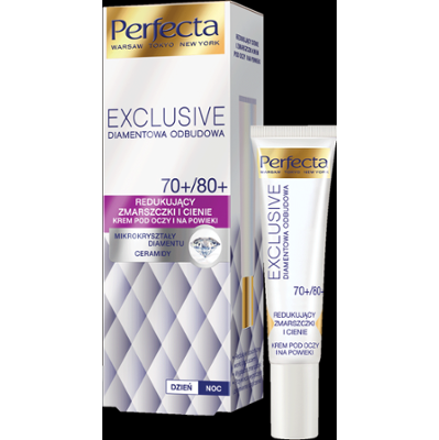 Perfecta Exclusive Diamentowa Odbudowa Redukujący zmarszczki i cienie krem pod oczy i na powieki