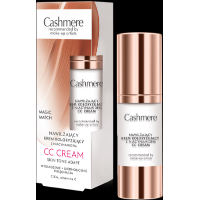 Cashmere CC Cream Nawilżający krem koloryzujący z niacynamidem Magic Match