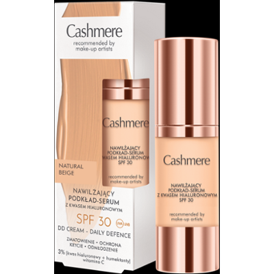 Cashmere DD Nawilżający podkład-serum z kwasem hialuronowym SPF 30 Natural Beige