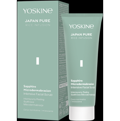 Yoskine Japan Pure Rice Infusion Intensywny mikropeeling szafirowy