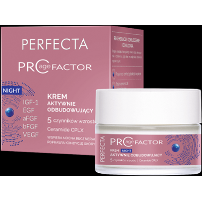 Perfecta Pro Age Factor Krem aktywnie odbudowujący na noc