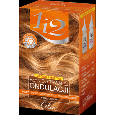 Celia 1i2 Płyn do trwałej ondulacji - mocny, miodowy z keratyną