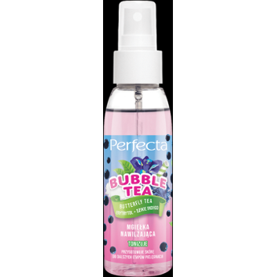 Perfecta Bubble Tea Mgiełka nawilżająco-tonizująca Butterfly Tea, Erytrytol + Dzikie Indygo