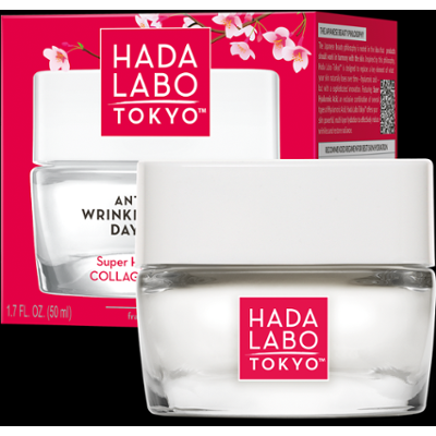 Hada Labo Tokyo Red przeciwzmarszczkowo-nawilżający krem do twarzy na dzień