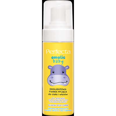 Perfecta Emolic Baby Emolientowa pianka myjąca do ciała i włosów