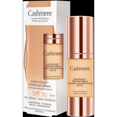 Cashmere DD Nawilżający podkład-serum z kwasem hialuronowym SPF 30 Warm Beige