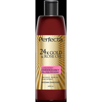 Perfecta 24K Gold&Rose Luksusowy odświeżający żel pod prysznic Różana Świeżość