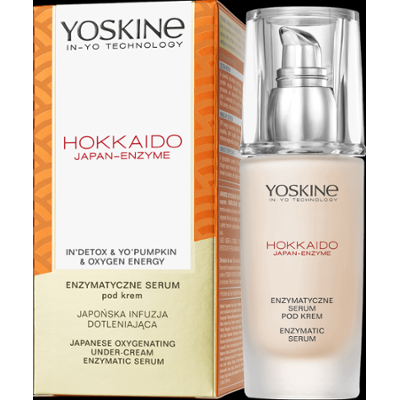 Yoskine Hokkaido Japan-Enzyme japońska infuzja dotleniająca - serum do twarzy z enzymem z dyni
