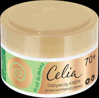 Celia Śluz Ślimaka Odżywczy krem przeciwzmarszczkowy z olejem arganowym 70+