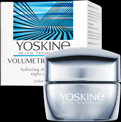 Yoskine Volumetry Expert. Nawilżający aktywator modelujący owal twarzy - krem na noc