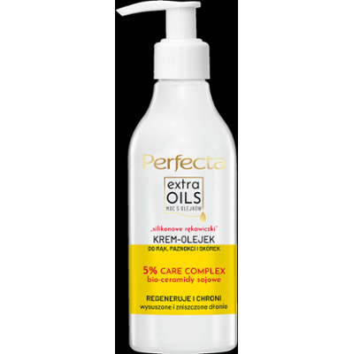 Perfecta Extra Oils Krem-olejek do rąk, paznokci i skórek ,,silikonowe rękawiczki