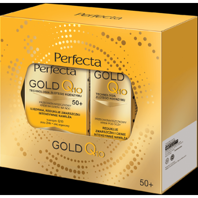 Zestaw Perfecta Gold Q10 Krem do twarzy 50+ i Krem pod oczy