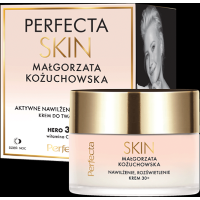 Perfecta Skin Małgorzata Kożuchowska Krem do twarzy nawilżająco-rozświetlający na dzień i na noc 30+