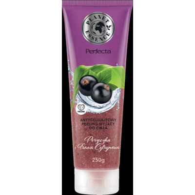 Perfecta Planet Essence Antycellulitowy peeling myjący do ciała Porzeczka i Trawa Cytrynowa