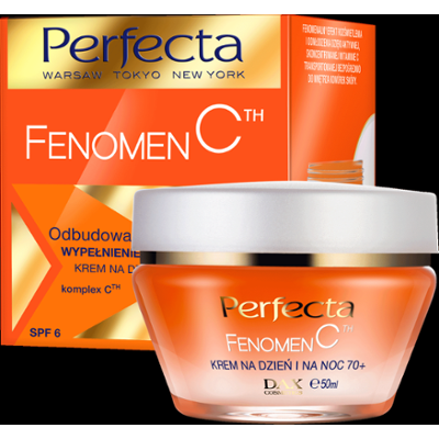 Perfecta Fenomen C Odbudowa i regeneracja krem na dzień i na noc 70+ z witaminą C