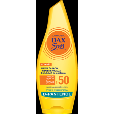 Dax Sun Nawilżająco-regenerująca emulsja do opalania SPF 50 z Pantenolem
