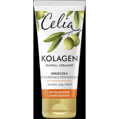 Celia Kolagen Maseczka do twarzy wygładzająco-odmładzająca Oliwka