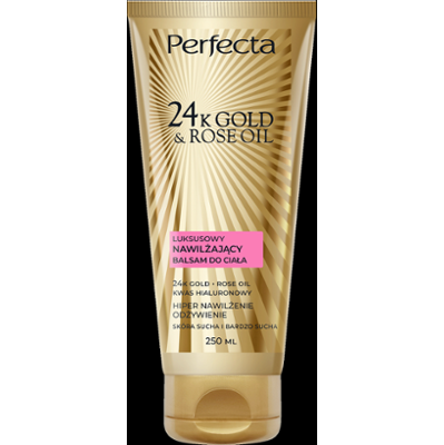 Perfecta 24K Gold&Rose Oil Luksusowy nawilżający balsam do ciała