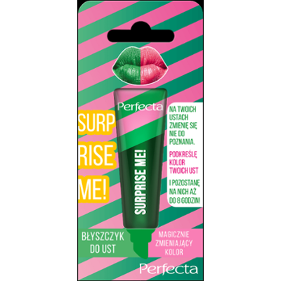 Perfecta Surprise Me! Błyszczyk do ust magicznie zmieniający kolor Green