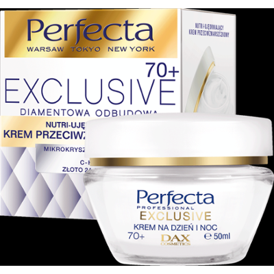 Perfecta Exclusive Diamentowa Odbudowa Multi ujędrniający krem przeciwzmarszczkowy 70+