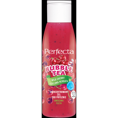 Perfecta Bubble Tea Skoncentrowany żel pod prysznic Wild Cherry+Zielona Herbata MINI