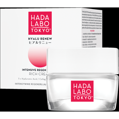Hada Labo Tokyo Hyalu Renew Intensywnie regenerujący bogaty krem do twarzy