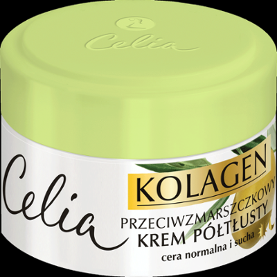 Celia Kolagen przeciwzmarszczkowy krem półtłusty z oliwką